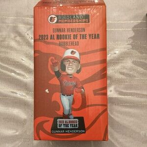 Gunnar Henderson Orioles Bobblehead “2023 AL Rookie Of The Year”